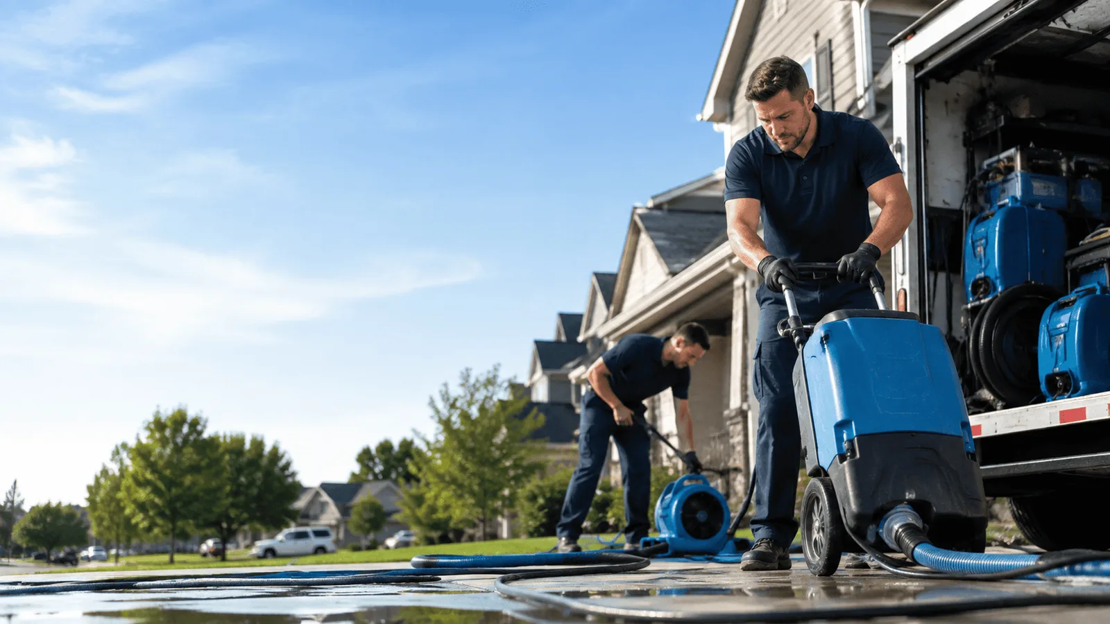 Dehumidification being performed in Groveland, NY